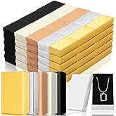 Tenceur 100 Pcs Valentines Jewelry Gift Boxes Bulk Kraft Jewelry Cardboard Box for Necklace Earring Bracelet Storage Package