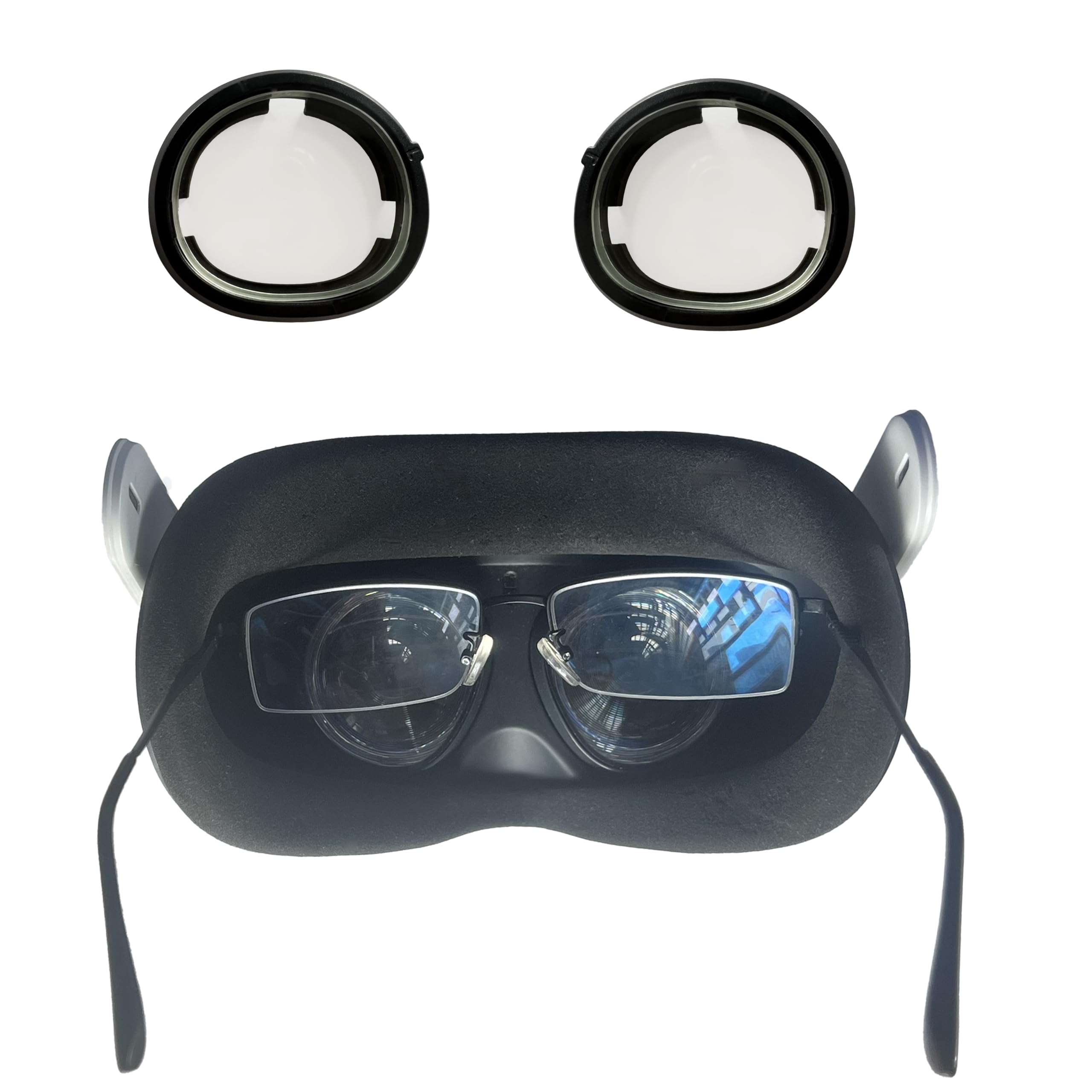 Photo 1 of IOOIOO Blue Light Blocking Lenses Insert for Meta Quest 3 Oculus VR Headset, Removal Magnetic Anti bluelight Lens Protector
