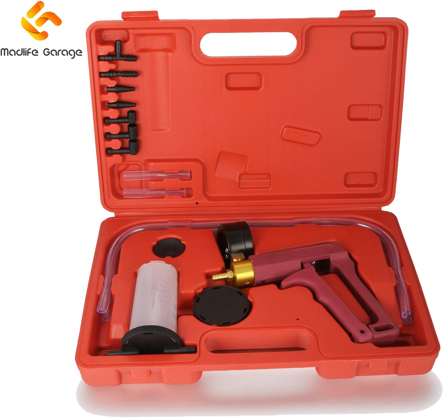 Hand Held Brake Bleeder Tester Set Bleed Kit Vacuum Pump Car Motorbike Bleeding From Madlife Garage
