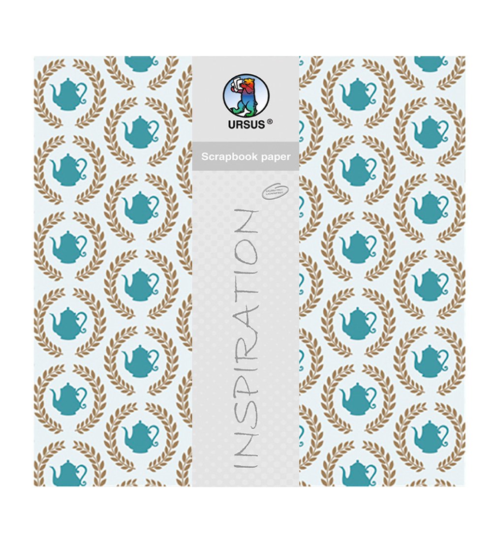 Ursus Lotta 1, 12 "x12 Scrapbook Paper 5 Sheets