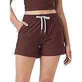 ODODOS Women's Relaxed-Fit Shorts Ultra Soft odSTRATUM Tech Mid Rise Shorts with Pocket 3.5" Inseam-Moisture Wicking UPF 50+