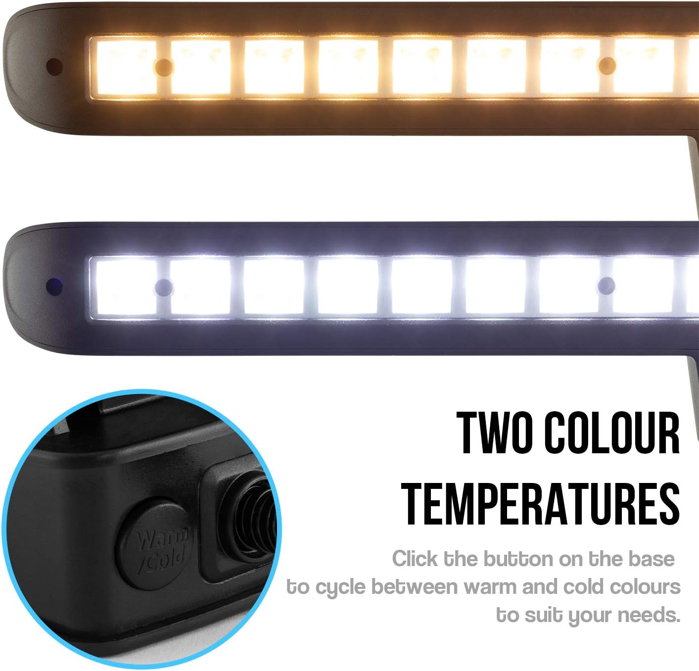 TIGER MSL56-18BT Clip-on Music Stand Light with 18 LEDs with Warm/White Colour Modes and Variable Brightness - Image 3