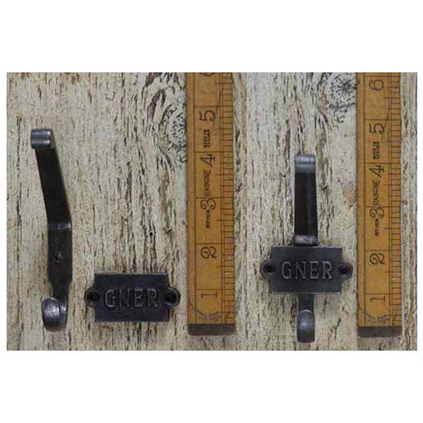 Ironmongery World Cast Antique Iron Vintage Reproduction Railway Station Hat and Coat Hook