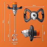 VonHaus 1600W Paddle Mixer - Electric Cement Mortar Plaster Paint Stirrer view 6