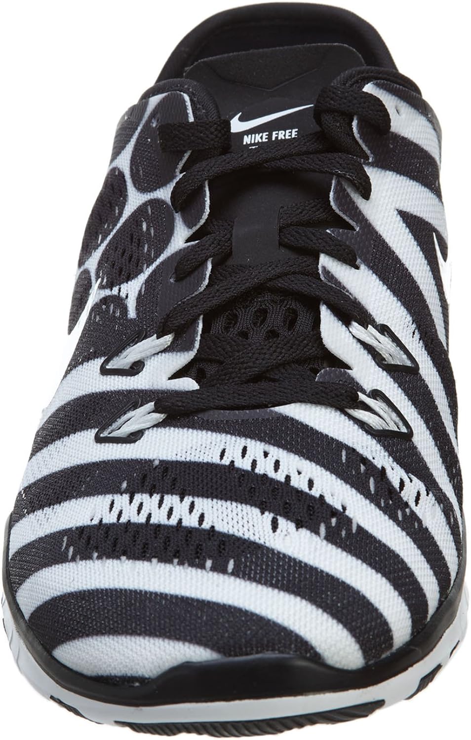 Amazon Com Nike Free 5 0 Tr Fit 5 Prt Black White Women S Cross Training Shoes Black White Fitness Cross Training