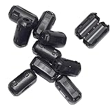 stardrift 10-Pack 3mm Diameter Snap on Ferrite Core Bead Choke Ring Cord RFI EMI Noise Suppressor Filter for HDMI DVI VGA Cab