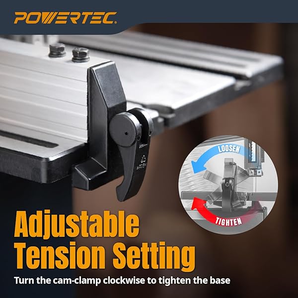 POWERTEC BS900RF RIP FENCE FOR POWERTEC BS900 WOOD BAND SAW AND SIMILAR BAND SAWS WITH A WORK TABLE SIZE OF 11-1/8” TO 11-13/16”