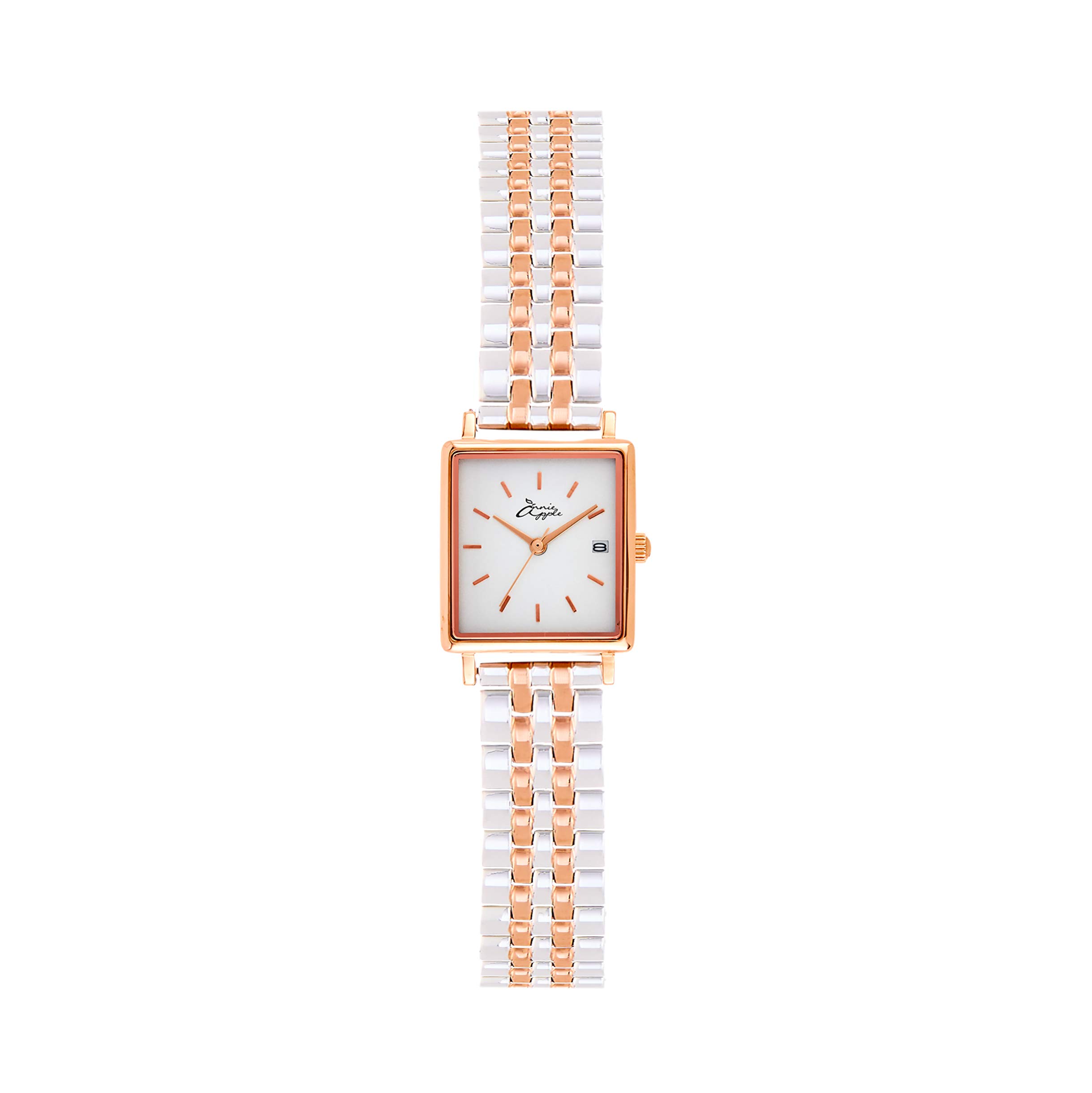 Annie Apple Quaintrelle Square Rose Gold/Silver Link 22 * 24mm