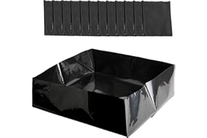 Adnee 12 Pcs Mushroom Monotub Liners-9.5" x 9.5" x 4" Monotub Liner Fit Up to 28 Quart Monotub-Monotub Plastic Liners for Mushroom Growing Supplies Liner Replacement