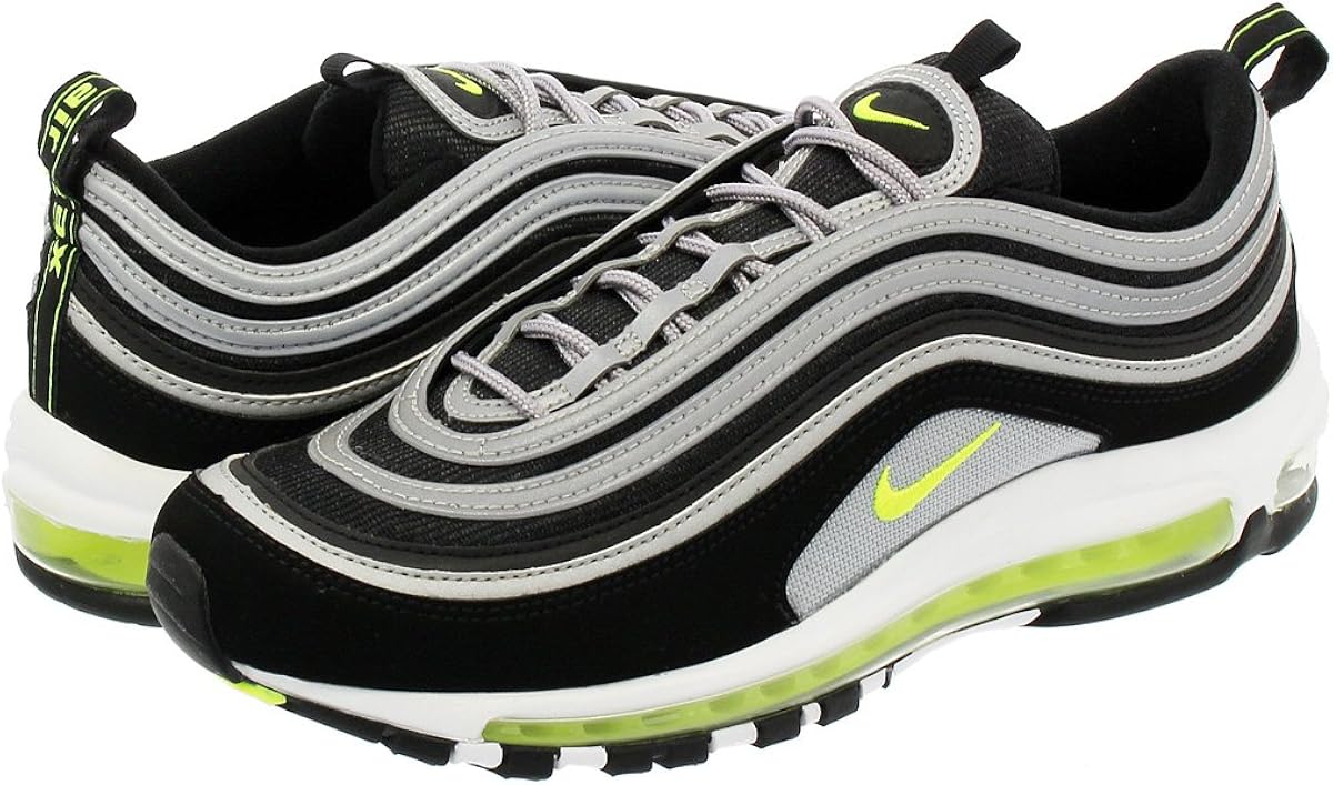 nike air max 97 black volt metallic silver