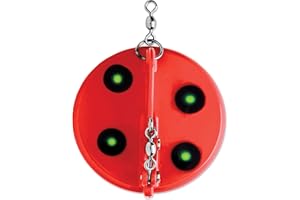 LUHR JENSEN 1 Dipsy Diver Flo. Red/Chartreuse UV/Chrome Bottom