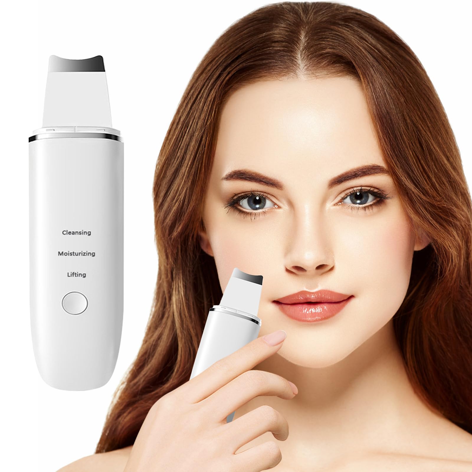 Blackhead Remover - Ultrasonic Blackhead Removal Tool with 3 Modes, Facial Scrubber Ultrasonic Cleaner, Blackhead Remover for Face Cleansing and Facial Treatment, Electric Skin Scrubber