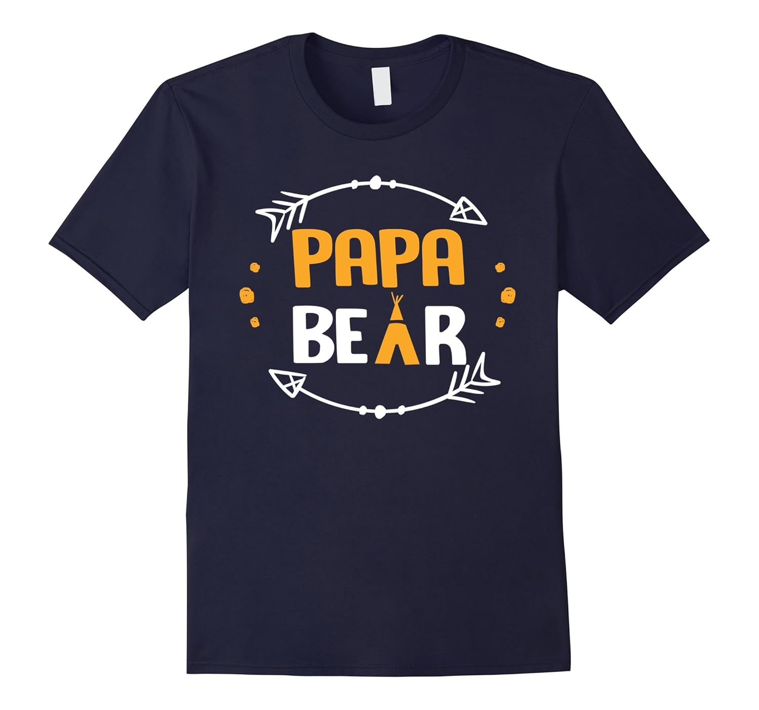 Mens Funny Papa Awesome Bear T Shirt Matching Pajamas Family-ANZ