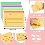 Hemiks 9 Pack To Do List Sticky Notes 450 Sheets 10x7cm Colorful Linered view 2