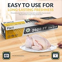 PAMI 24"X2000ft Clear Plastic Cling Wrap for
