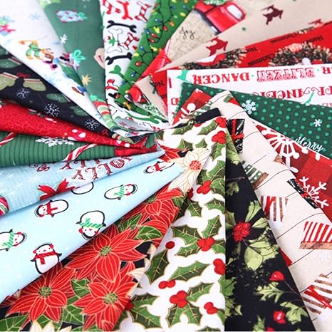 Amazon Dianxin クリスマス 布 生地 可愛い Diy 純綿 手作り 手芸用 カットクロス パッチワーク布 肌ざわり良い 可愛い 給食袋 ポーチ 縫う手作り はぎれ ハギレ 四角形シリーズ 室内装飾 店内装飾 25cm 布 生地 通販