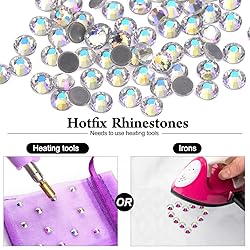 Flatback Hotfix Rhinestones Glass Round Crystals