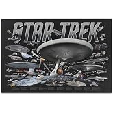 Open Road Brands Star Trek Ships Metal Sign | Vintage Star Trek Wall Decor for Man Cave, Movie Room or Bedroom