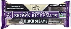 Edward & Sons, Brown Rice Snaps, Black Sesame Flavor, Organic, 3.5 oz