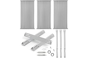 BBQRATION Grill Parts for Charbroil TRU-Infrared 3 Burner 463355220 466242616 466242615 463242515 466242516 G466-2400-W1 Grill Emitter G466-2500-W1 Heat Plate Shields for Charbroil Grill Replacement Parts