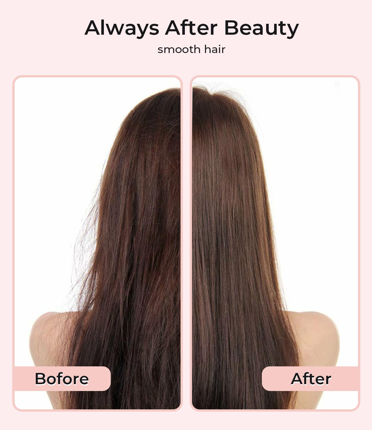 PRITECH Flat Iron Hair Straightener, Titanium Flat Iron with Adjustable Temp(290°F-450°F), 1 inch Plate for All Hairstyles Anti-Frizz Dual Voltage Straightening and Curler 2 in 1 (Pink)