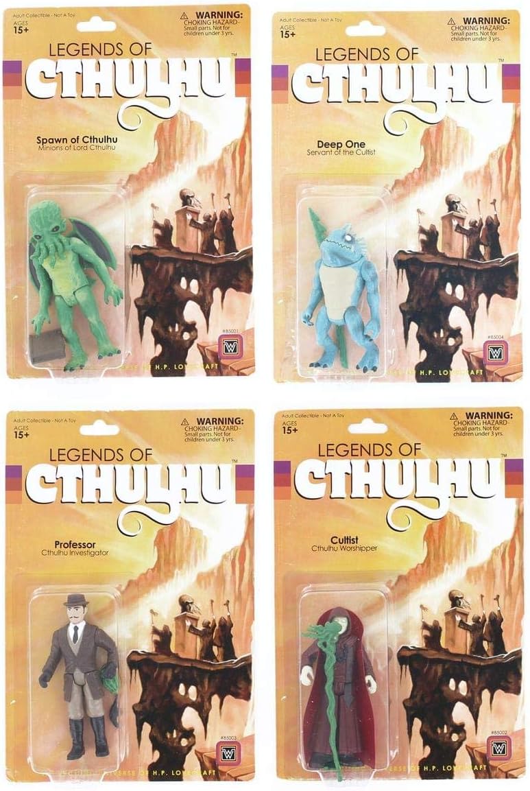 Toynk Legends of Cthulhu Retro Action Figures Set of 4