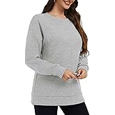 Smallshow Women's Nursing Sweatshirt Tops Fleece Long Sleeve Breastfeeding Clothes