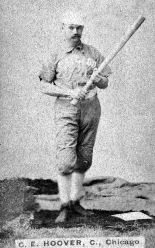 Chicago White Stockings - C. E. Hoover - Baseball Card (16x24 Fine Art Giclee Gallery Print, Home Wall Decor Artwork Poster)