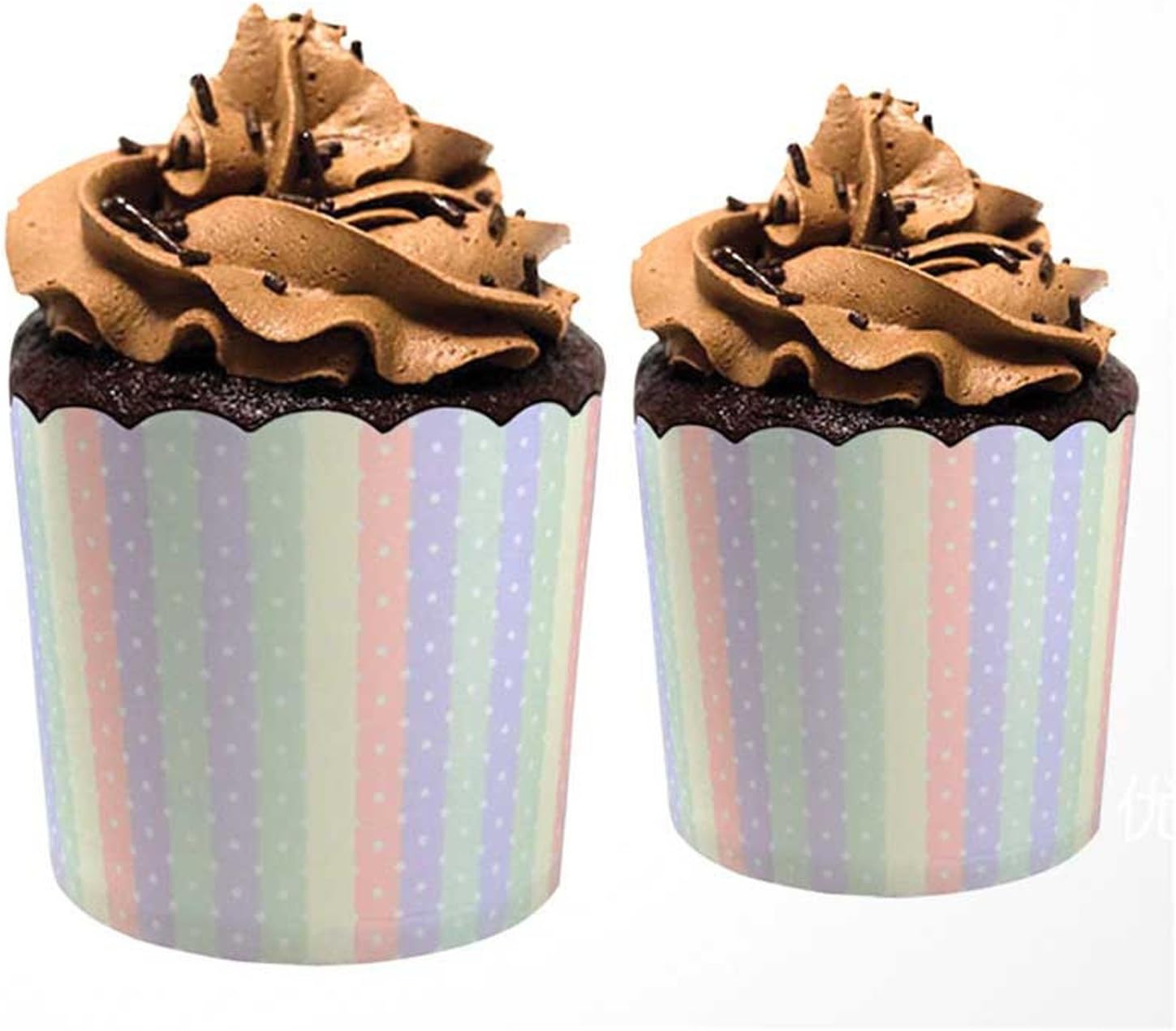 50pcs Cupcake Mold Muffin Round Paper Cup Cake Baking Pastry Tools Kitchen Cases Decorating