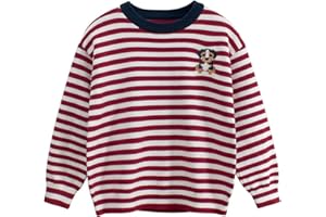 Azalquat Toddler Boys Knit Sweater Pullover, Kids Cotton Cartoon Sweatshirt