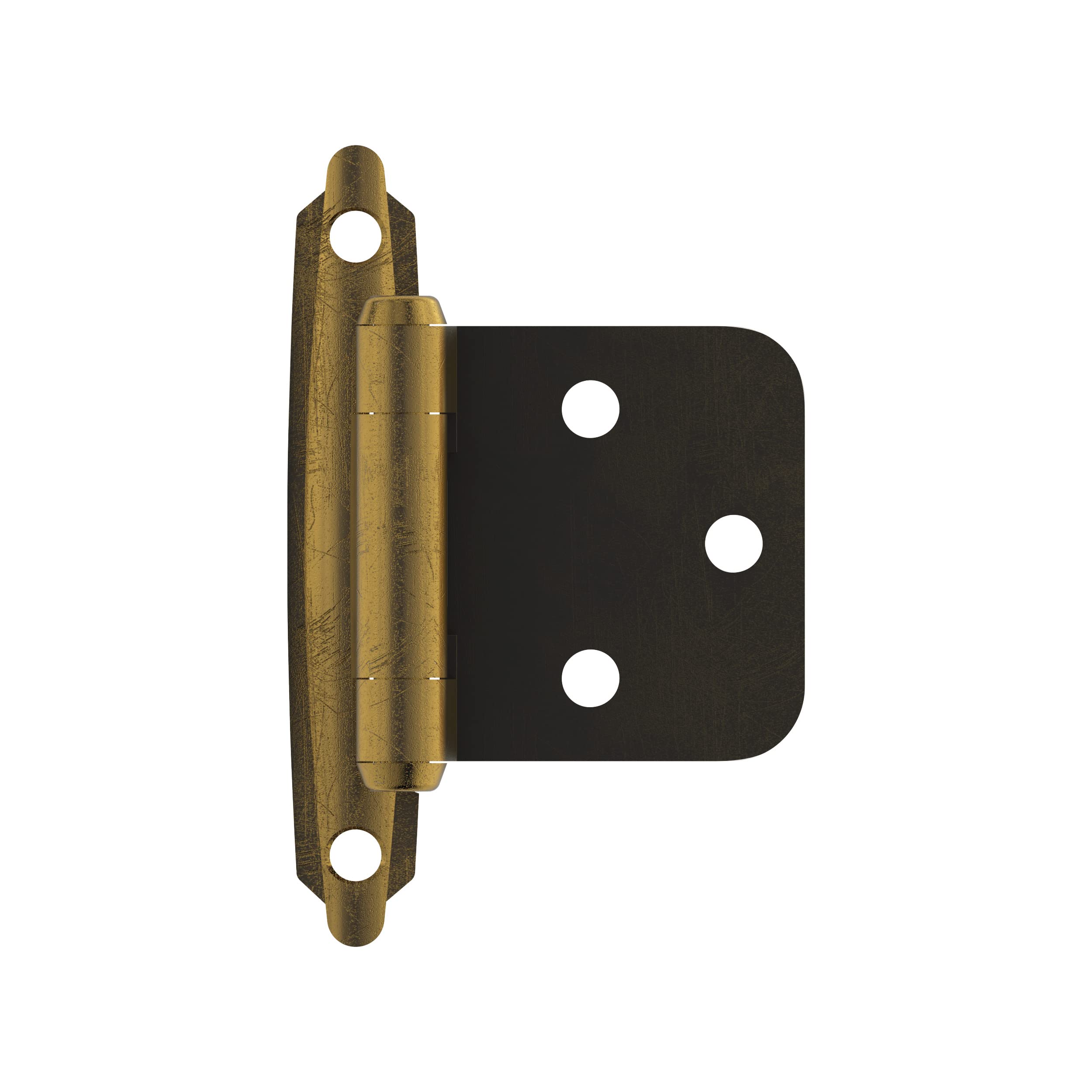 Photo 1 of Amerock | Cabinet Hinge | Variable Overlay ?inge | Antique Brass | 2 Pack | Self-Closing ?inge | Face Mount ?inge | Cabinet Door Hinge