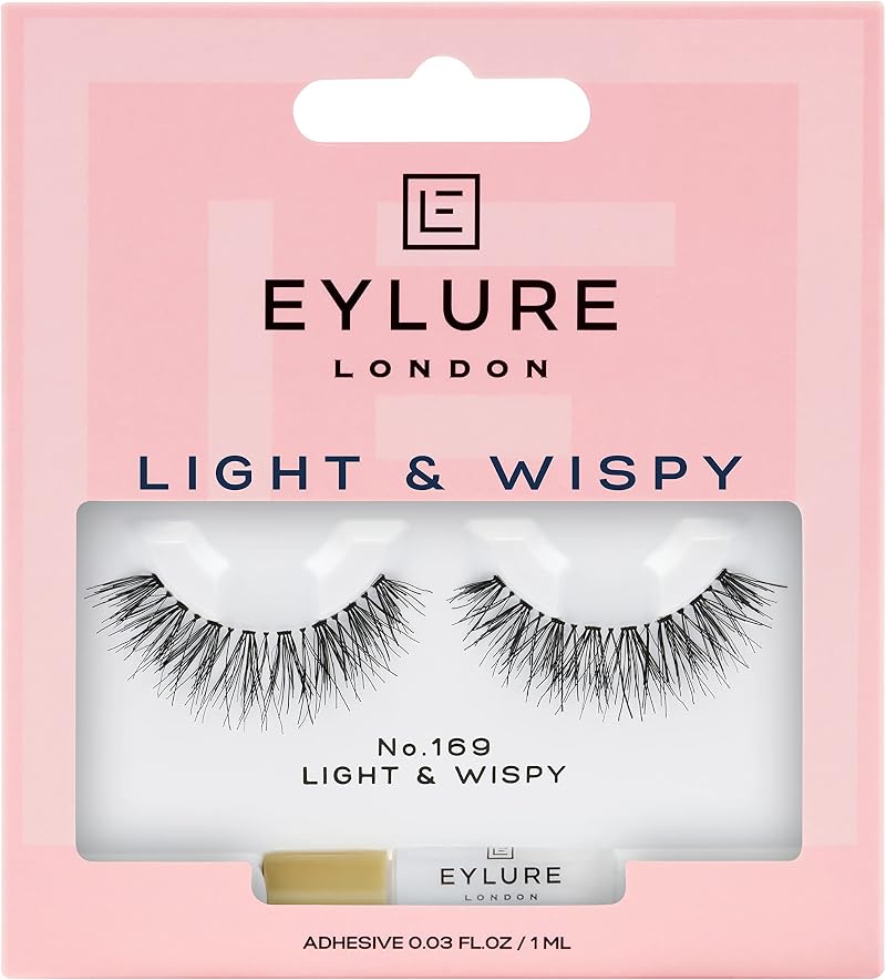 Eylure False Lashes Fluttery Light No. 169 Black Wispy Reusable