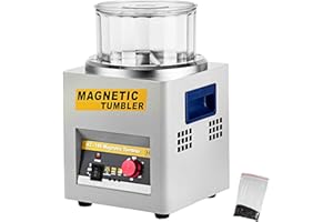 VEVOR Tumbler 2000 RPM Finisher 7.3 inch Magnetic Polisher with Adjustable Speed for Jewelry (KT185)