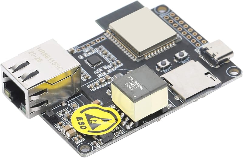 Heayzoki ESP32 Ethernet Adapter LAN8720A WiFi PoE Expansion Board Type-C