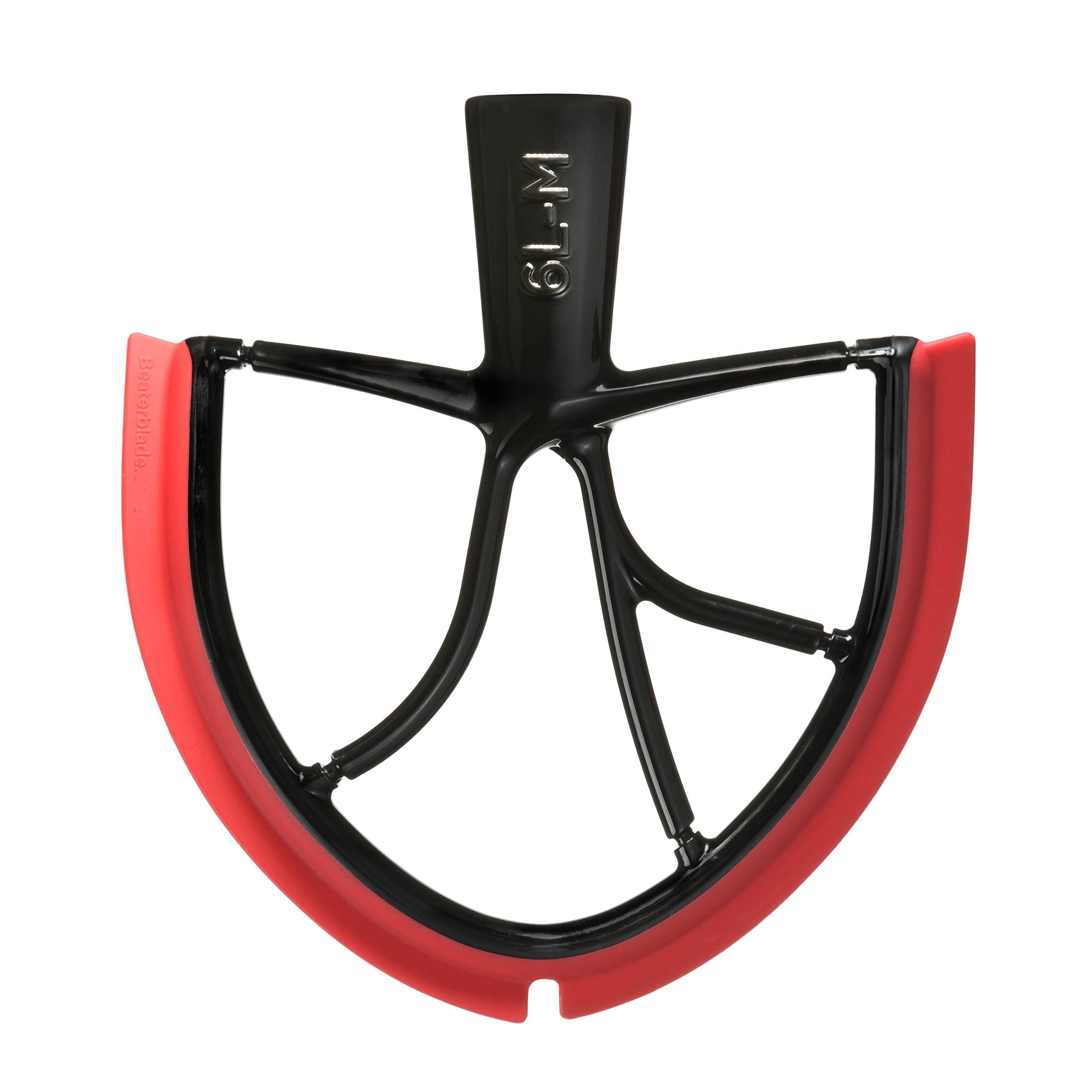 New Metro Design 6L-MR Beater Blade METAL, works w/most KitchenAid 6, 7 and 8 Quart Bowl-Lift Stand Mixers, Red