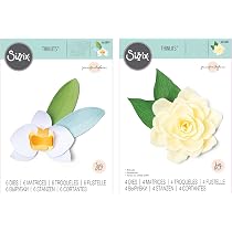 Amazon.com: Sizzix Gardenia y orquídea, Thinlits Dies por Jennifer ...