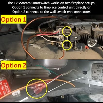 Fireplace Remote Control Wifi Smart Switch On Off To Voice Activated Fireplace 2 Wire Quick Connect For Easy Installation For Millivolt Gas Valve Electronic Spark Ignitions Amazon Com