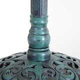 Oypla Traditional Ornamental Garden Pedestal Bird Bath Outdoor Green 62cm view 8