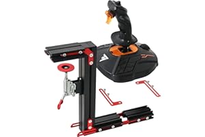 PEIN GEAR MOUNT 2-Pack J-PEIN Flight Joystick Mount – Universal Desk Clamp for HOTAS, Throttle & Stick – Compact, Adjustable, Heavy-Duty Metal Stand for Logitech, Thrustmaster, VKB, Winwing – Stable Sim Cockpit Setup