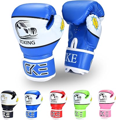 CKE Kids Boxing Gloves 4 oz for Boys Girls 5-12 Training Kickboxing Muay Thai