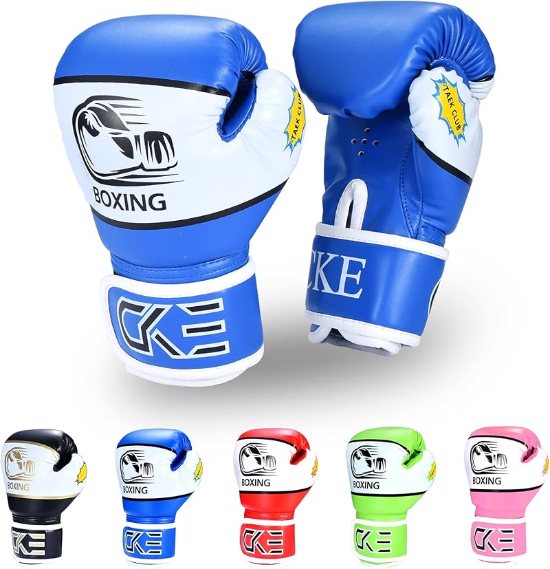 CKE Kids Boxing Gloves 4 oz for Boys Girls 5-12 Training Kickboxing Muay Thai