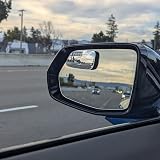 Ampper Large Frameless Blind Spot Mirrors Pack of 2 - 2.72 x 1.69 in view 2