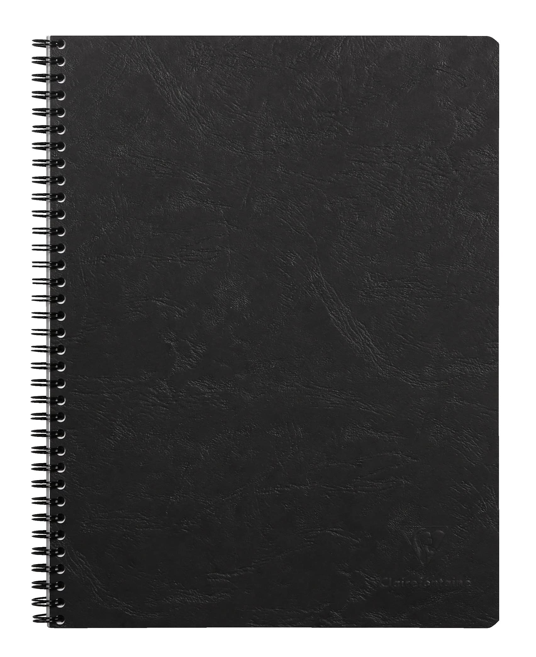 Clairefontaine Age Bag Wirebound Notebook, A4+, Lined, 80 Sheets - Black