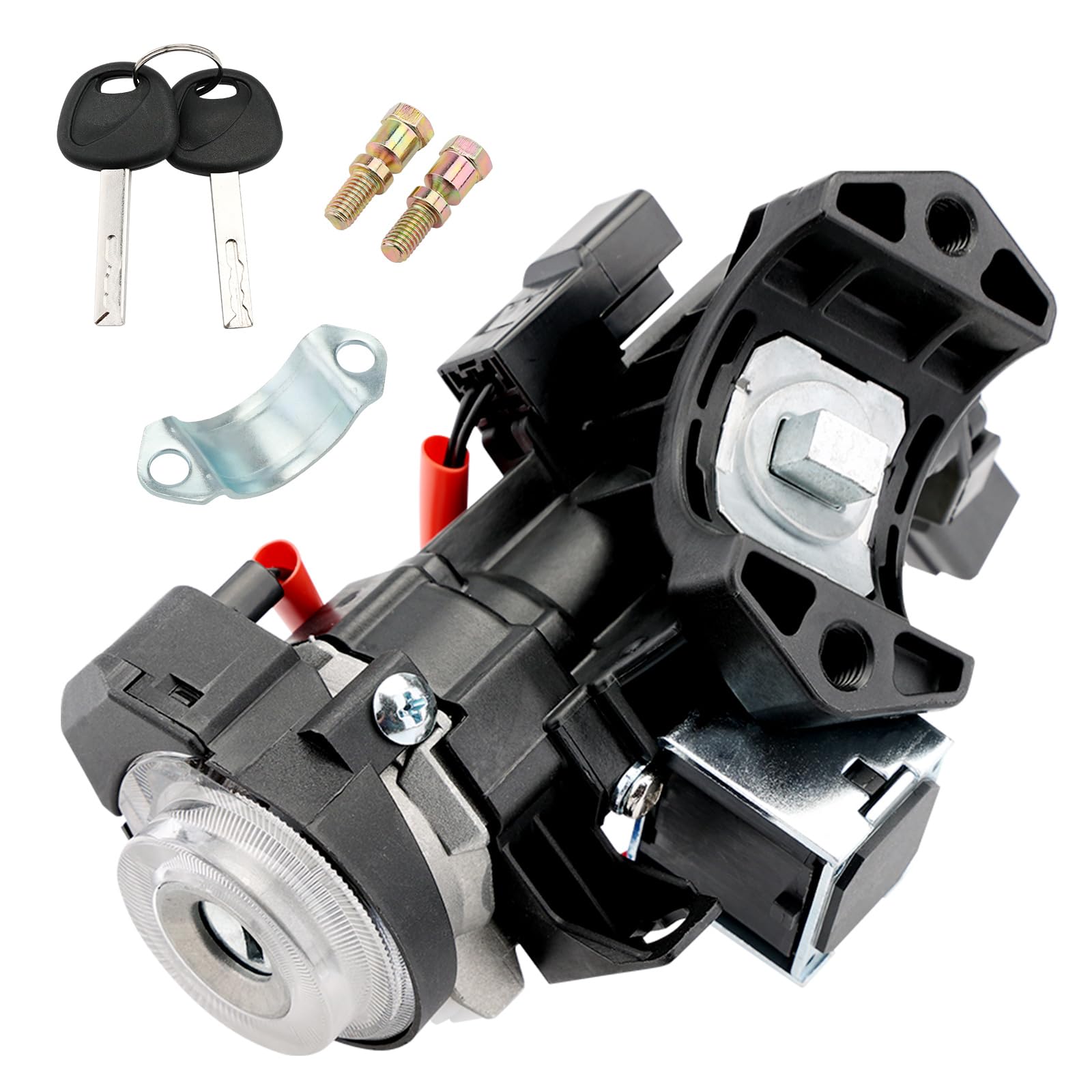 Photo 1 of Ignition Assembly, Lock Cylinder Switch & Cylinder Housing, with Keys, Compatible with Hyundai 16-21 Tucson, 18-20 Elantra GT, 19-21 Veloster. Kia 17-22 Sportage, 18-21 Rio, Replaces# 81910-D3110