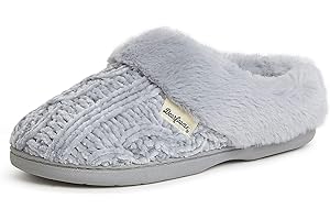 Dearfoams Women's Claire Textured Knit Clog Slipper