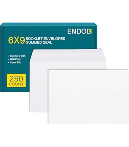 thumbnail image 2 of Open End Policy Envelope 100 Cashier Depot 6" X 9" Catalog Envelope Open End Premium 6x9 White Envelopes 500 2 of 11