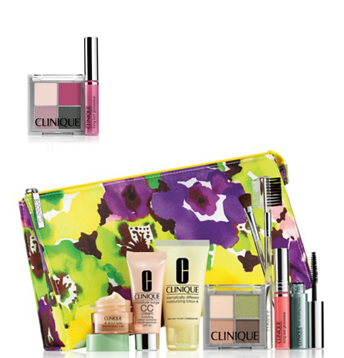 NEW 2016 Clinique 7pc Skincare Makeup Gift Set Moisture