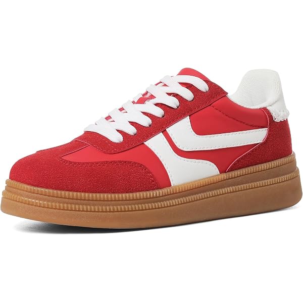 Amazon.com | Sun + Stone Mens Red Cushioned Jett Round Toe  display picture 3