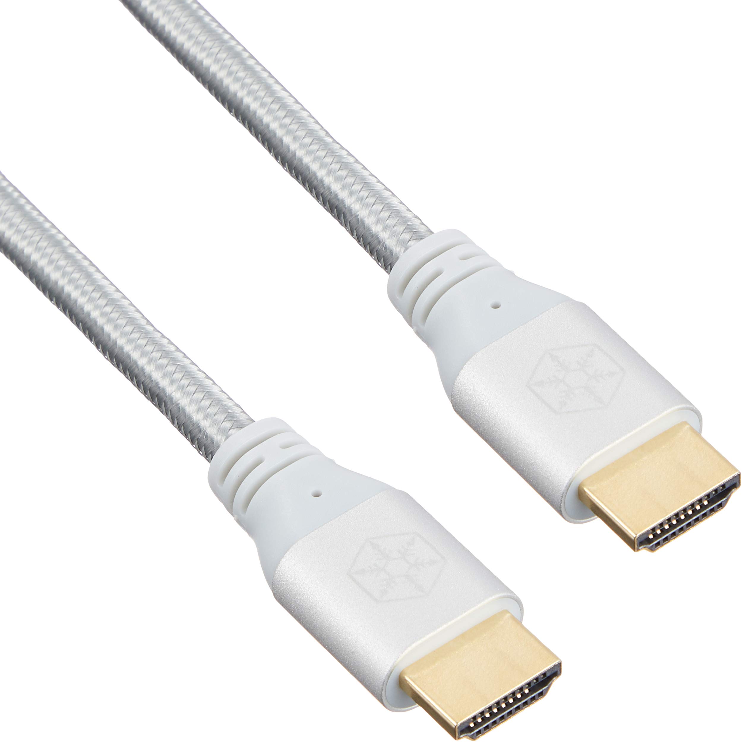 SilverStone SST-CPH01S-1800 - Premium 1.8m Ultra High Speed HDMI Cable, 4K, 2.0b, full 60Hz, 18Gbps, ARC, HDR, 3D, Ethernet, silver