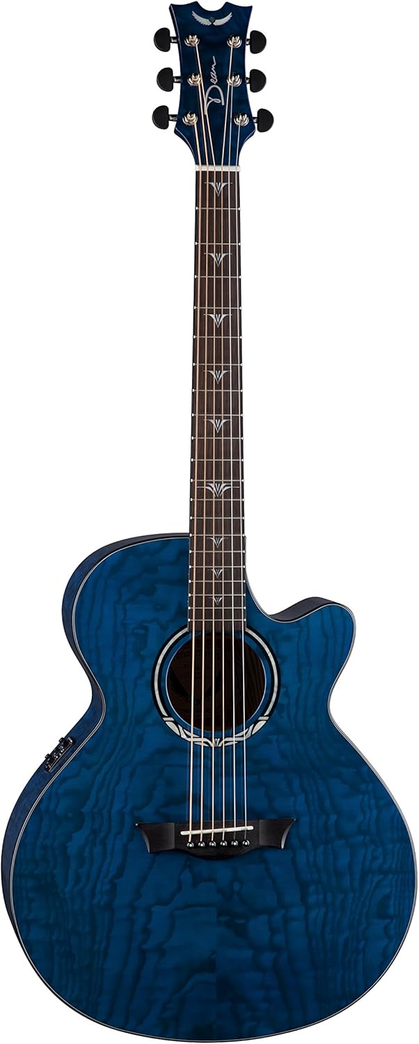Dean Guitars PE UQA TBL AcousticElectric Guitar Musical